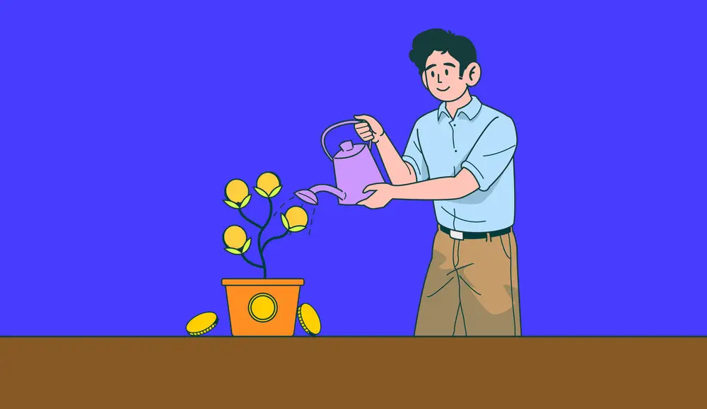 Ilustrasi platform Pluang - investasi kripto, saham, dan emas